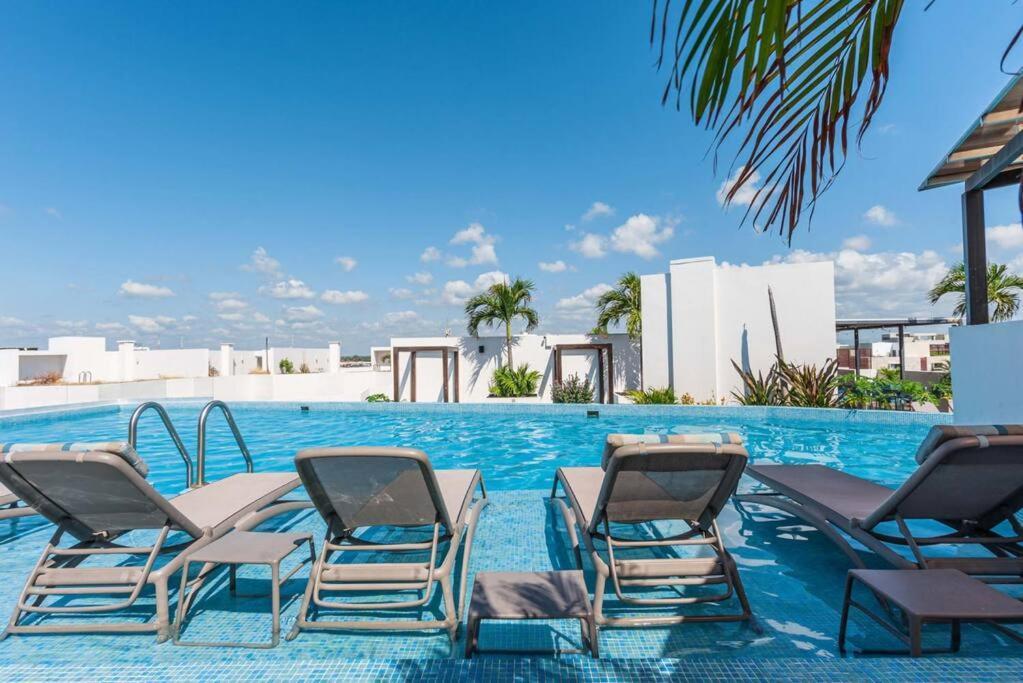 Luxury 2-bed 200mb Wifi Sauna Ac Gym Apartamento Playa del Carmen
